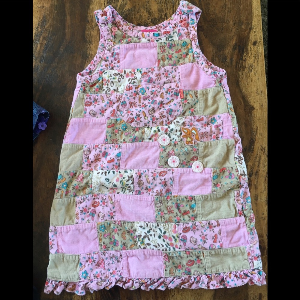 Oilily girls Dress ages 3-4 size98 Pink Patchwork